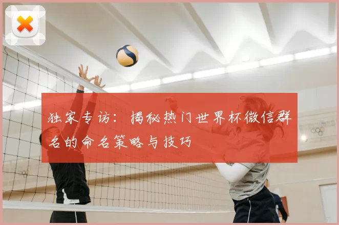独家专访:揭秘热门世界杯微信群名的命名策略与技巧