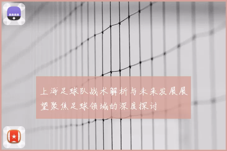 上海足球队战术解析与未来发展展望聚焦足球领域的深度探讨